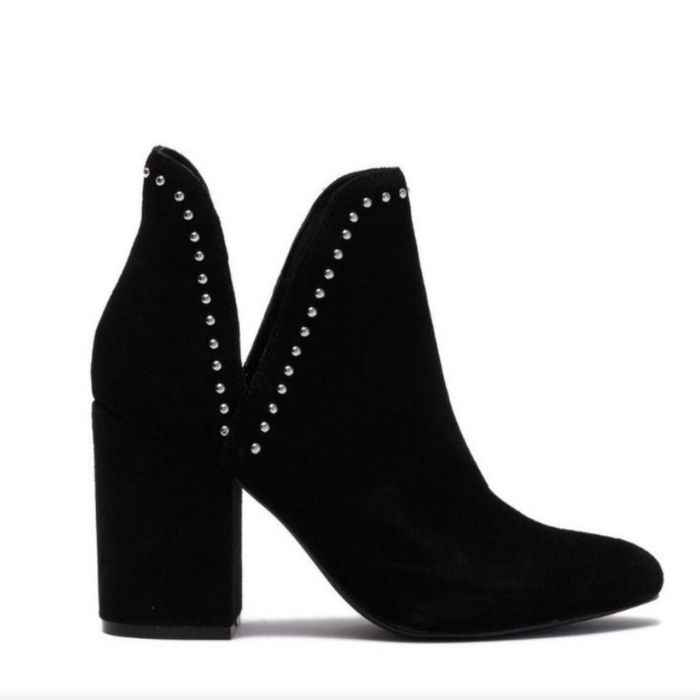 Steve Madden Studded Black Ankle Booties